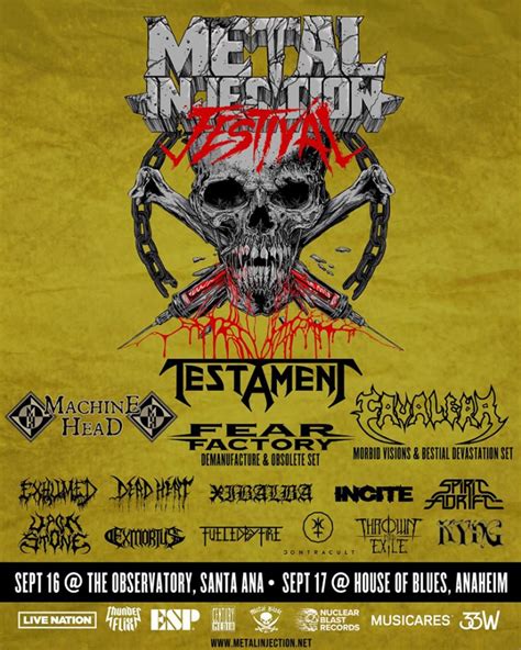 Testament, Cavaleras, Machine Head lead first Metal Injection 